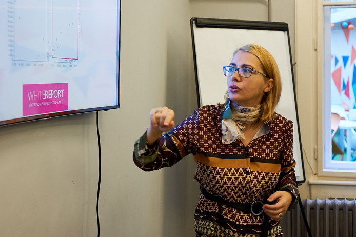 Incze Kinga, a MédiapiacON-konferencián